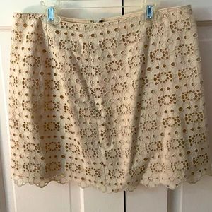 J Crew eyelet skirt size 4